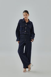 Alberte Straight Leg Denim Pants